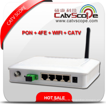 Professioneller Lieferant EU-401W Hochleistungs-Gepon WiFi &amp; 4fe &amp; CATV ONU Ont